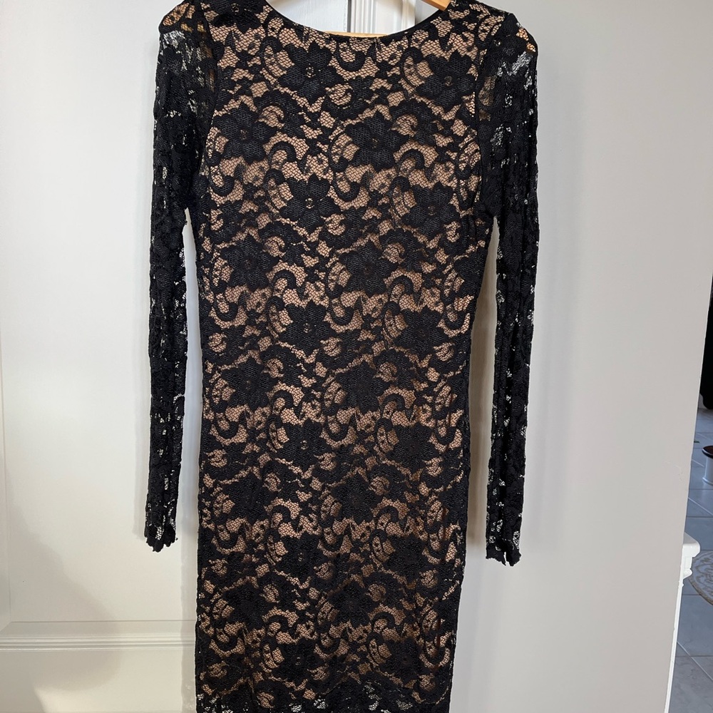 Elegant Black Lace Dress
